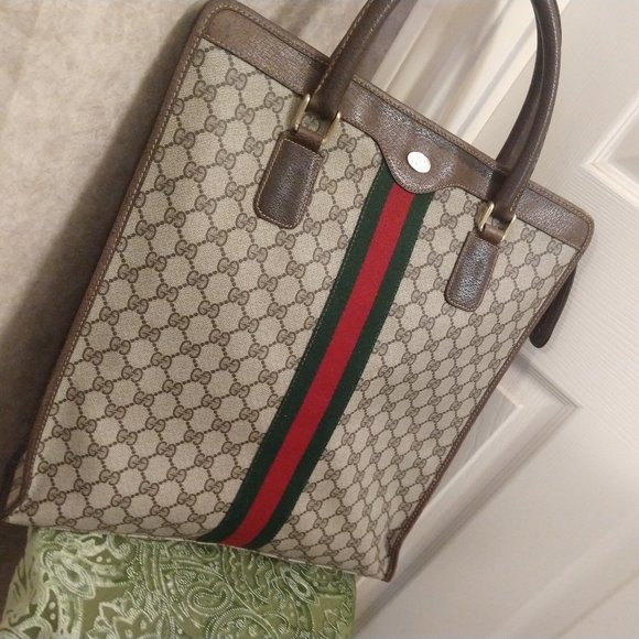 Gucci GG Supreme Monogram Web Tote - Picture 3 of 16